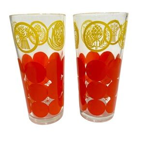 Retro Orange Polka Dot Glasses (2)